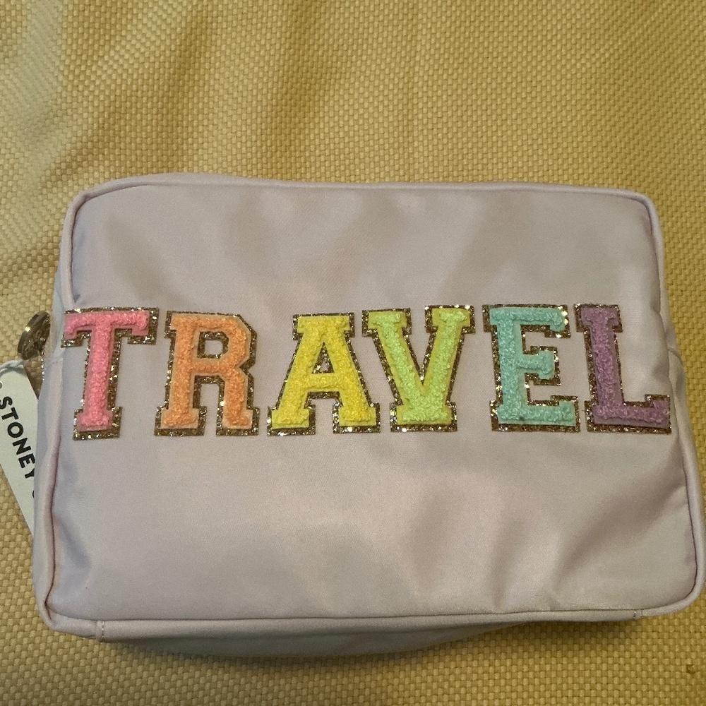 Stoney Clover Lane Large TRAVEL Pouch Lavender NWT
